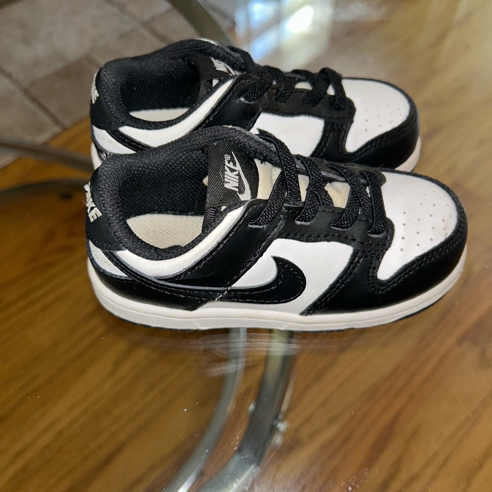 Nike “Dunks” Kids Black and White Sneakers